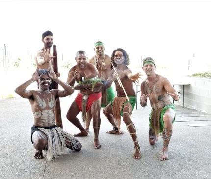Smoking Ceremony Photo NQ Cowboys Hutchinson Builders Centre - Indigenous Outcomes Progress Report August 2021